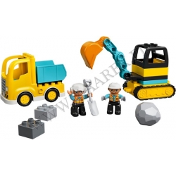 Klocki LEGO 10931 - Ciężarówka i koparka DUPLO